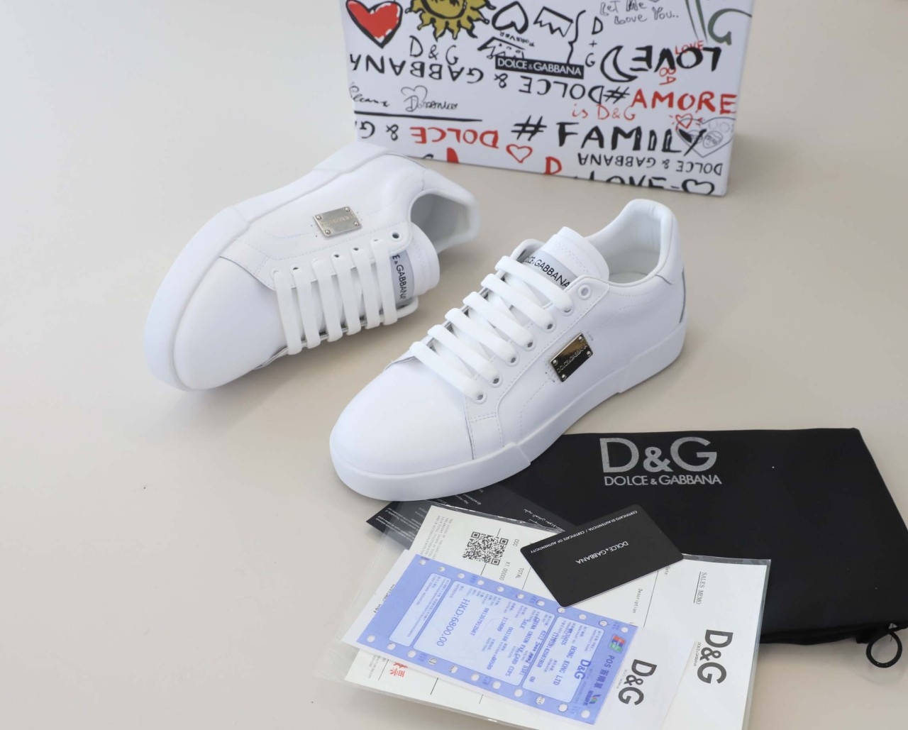 D & G ] 수입 플레이트 스니커즈
