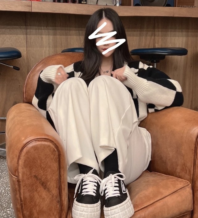 P*ADA ] 수입 여성 더블 휠 리나일론 개버딘 스니커즈
