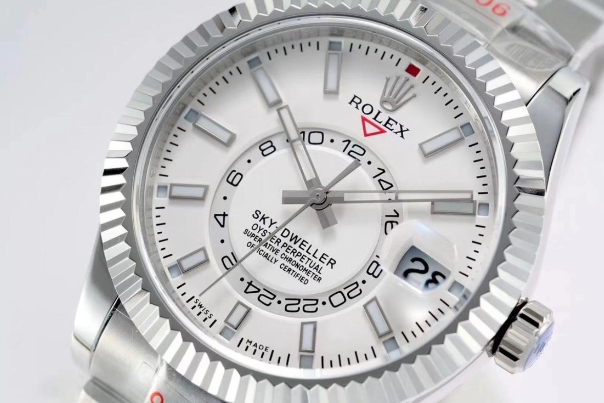R*LEX ] 수입고급 오이스터 스카이드웰러 화이트다이얼 42mm