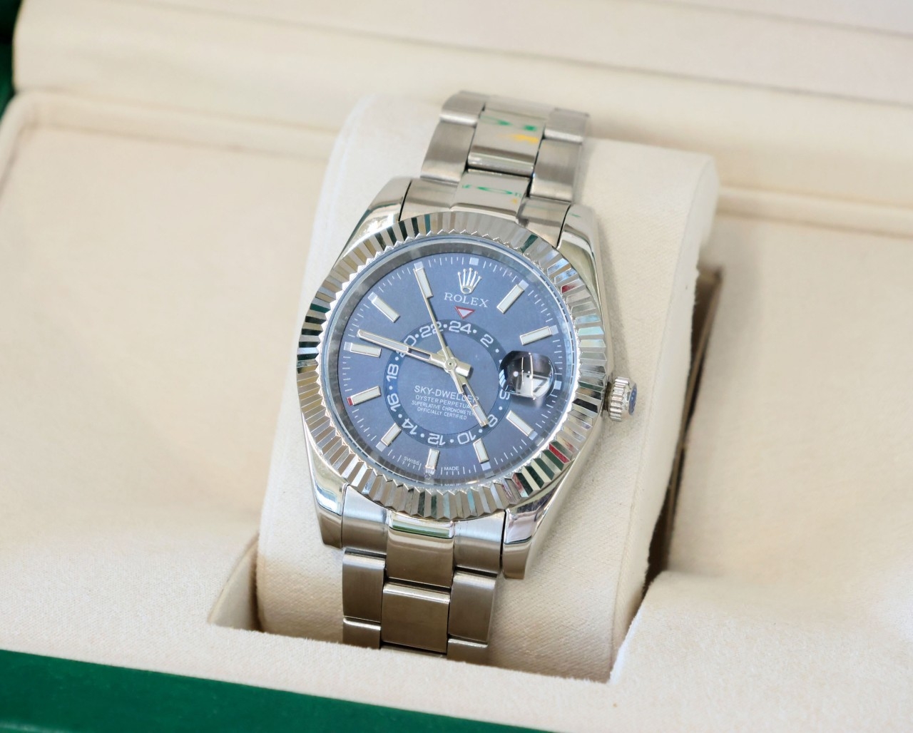 R*LEX ] 수입 오이스터 스카이드웰러 블루다이얼 42mm